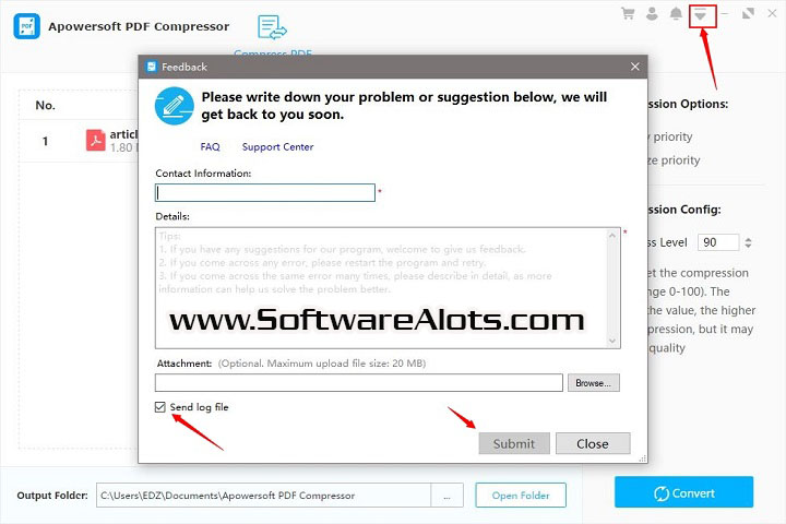 Apowersoft PDF Compressor 1.0.2.1 PC Software with patch