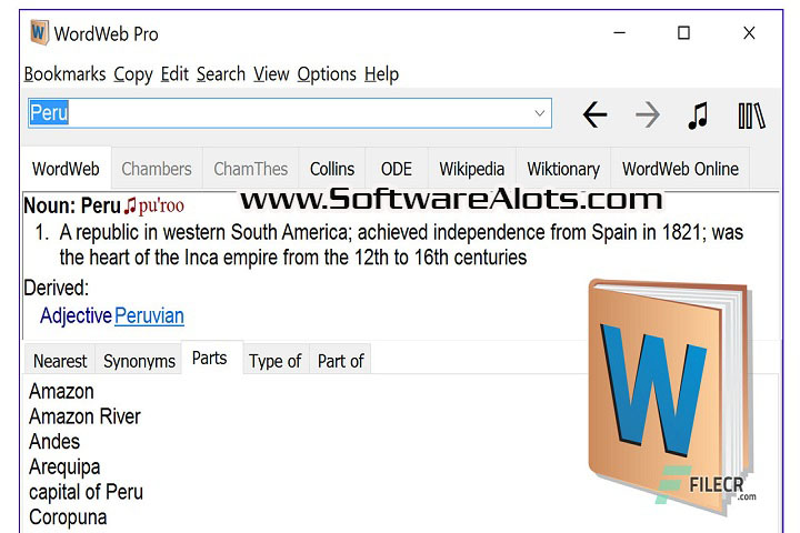 WordWeb 10.33 PC Software with crack