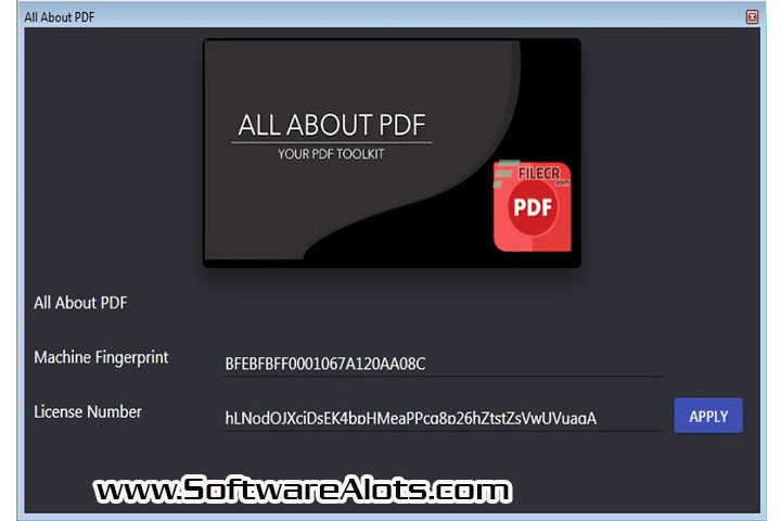 All About PDF 3.2011 PC Software with crack