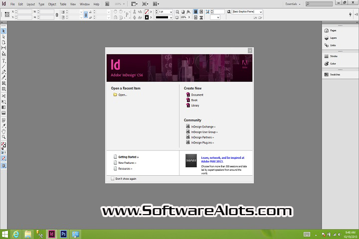 Adobe Indesign CS6 PC Software with crack