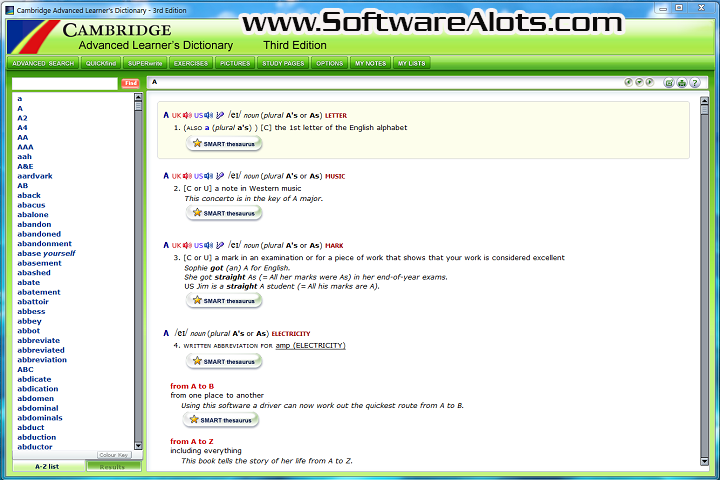 Cambridge Advanced Learners Dictionary v1.0 PC Software with crack